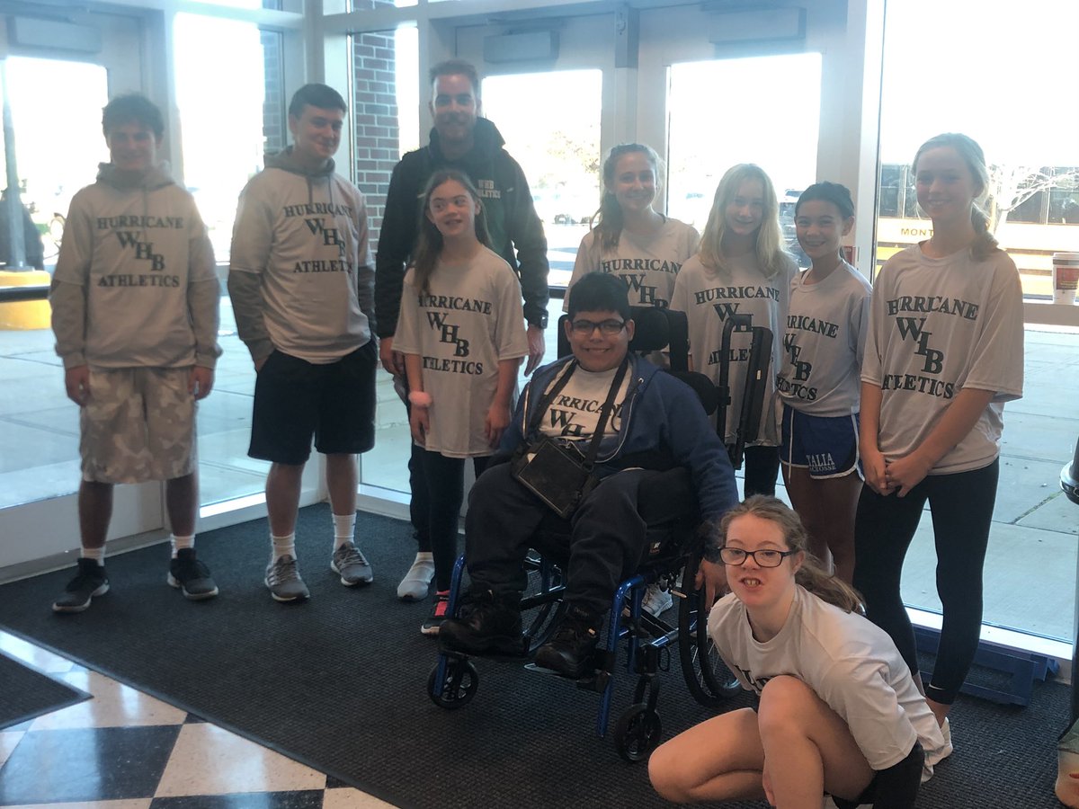 First Unified Sports Day. go Hurricanes! #westhamptonbeachms.