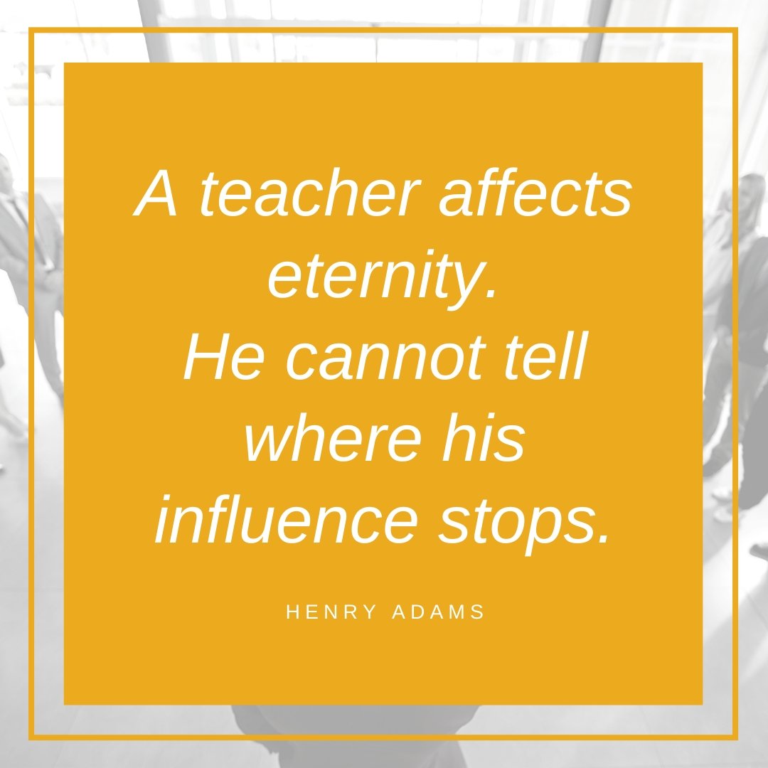 ConferenceShift's tweet photo. “A teacher affects eternity. He cannot tell where his influence stops.” —Henry Adams https://t.co/qnrXaiPS4b