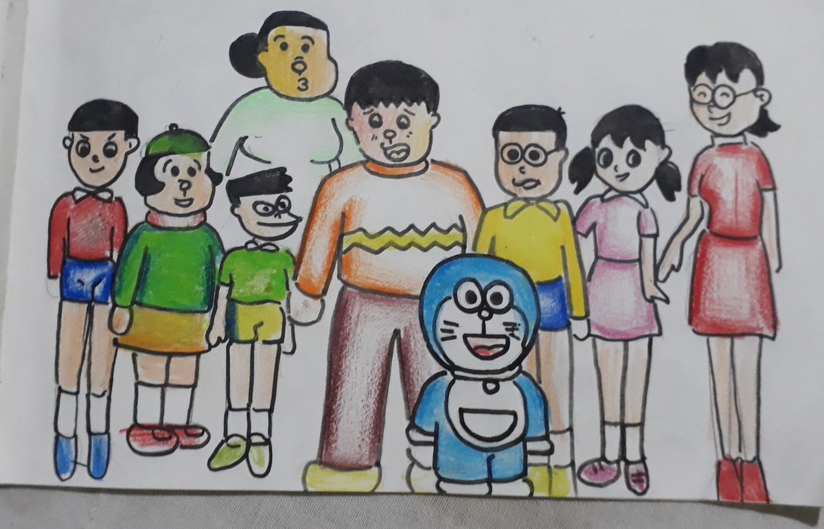 Doraemon Drawing Tutorial - How to draw Doraemon step by step