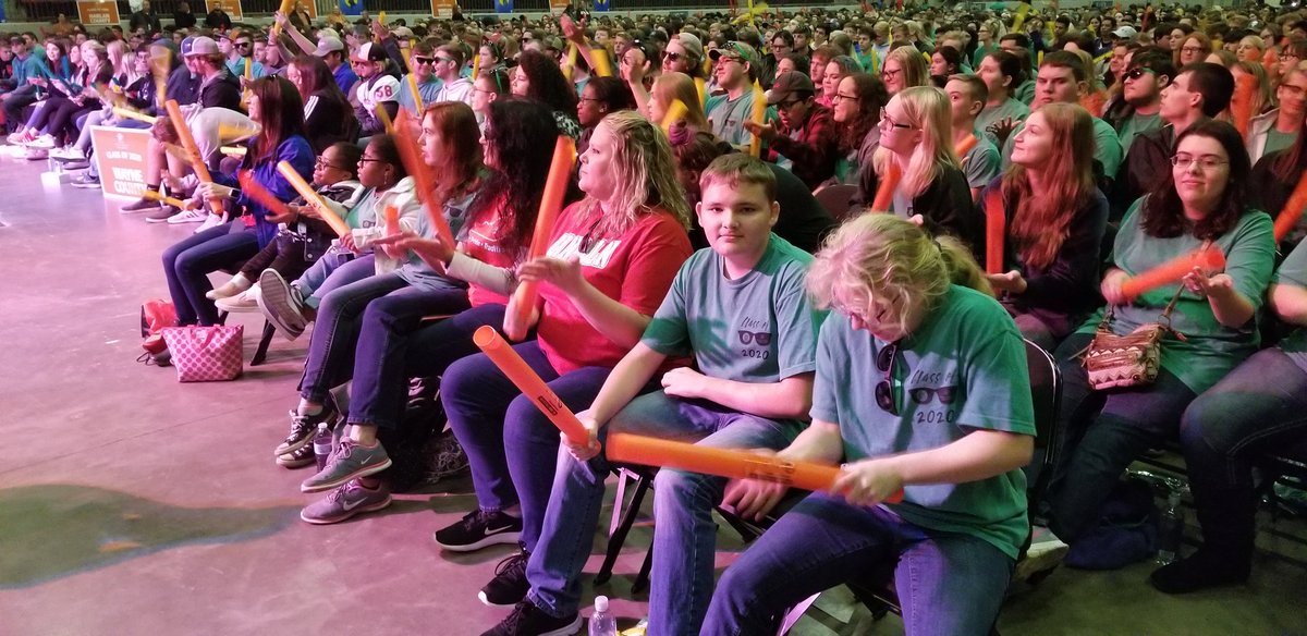 Enjoying a great program at the Gear Up Senior Send-off! #LCHSBestYearYet #itsggreattobegearup