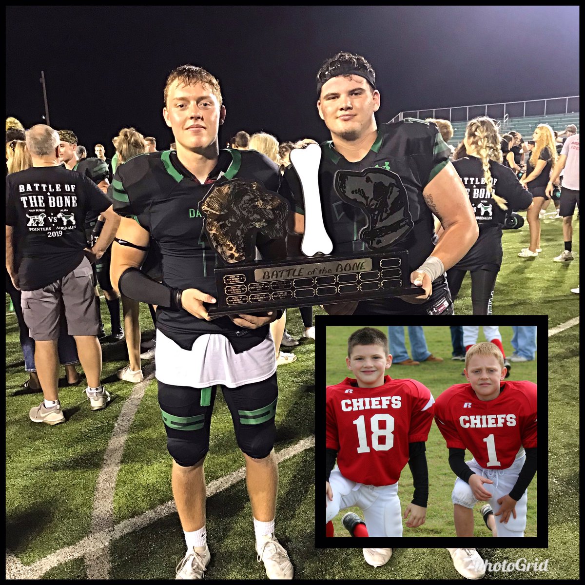 cjball14's tweet photo. Senior night...what a blessing watching these two play ball together their entire childhood. #govb https://t.co/eiHCTzwz0v