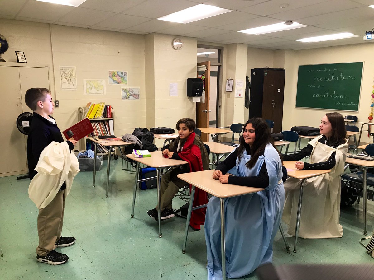 AP_MiddleSchool's tweet photo. The latest issue of the Middle School Blog is available here: https://t.co/uxkVubS0nJ. This week, learn about when “Latin gets Legal” with Mrs. Veit’s sixth grade Classics students. @CSOboston @ClassAssnNE @CAofMA @Caecilius_CLC https://t.co/YczfndKmds