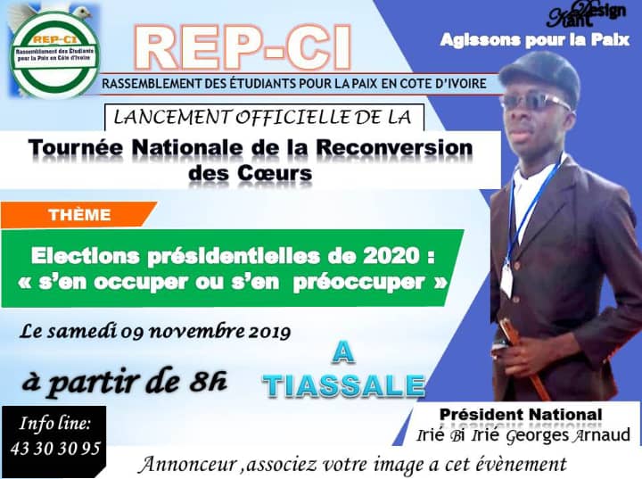 RightRoad7's tweet photo. Et si on se donnait Rendez-vous le Samedi 9 Novembre à #Tiassale pour Parler de la Paix à nos Parents mais aussi et surtout pour féliciter la @MTiassale pour ses initiatives en Faveur de la Cohésion sociale et le Développement Durable.
#TNRC #Peace #Civ225 https://t.co/FXMkredSXp