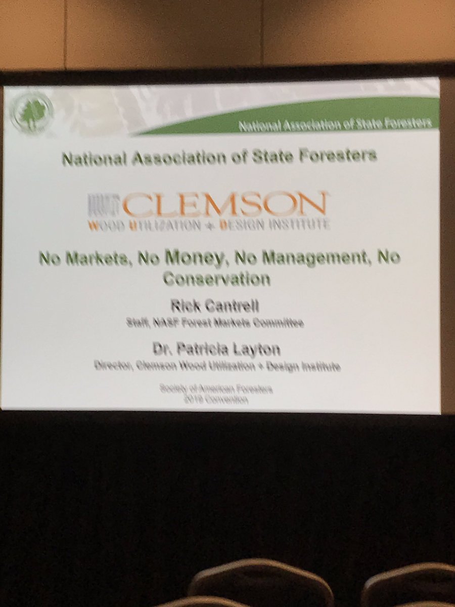 Leslie_Boby's tweet photo. “No markets, no money, no management, no conservation” @RickCantrell1 led this tap with a discussion of NASF’s work &amp; others to get #woof into the #greenbuildingcode #safconvention @Patlayton https://t.co/7sRkmWbxRQ