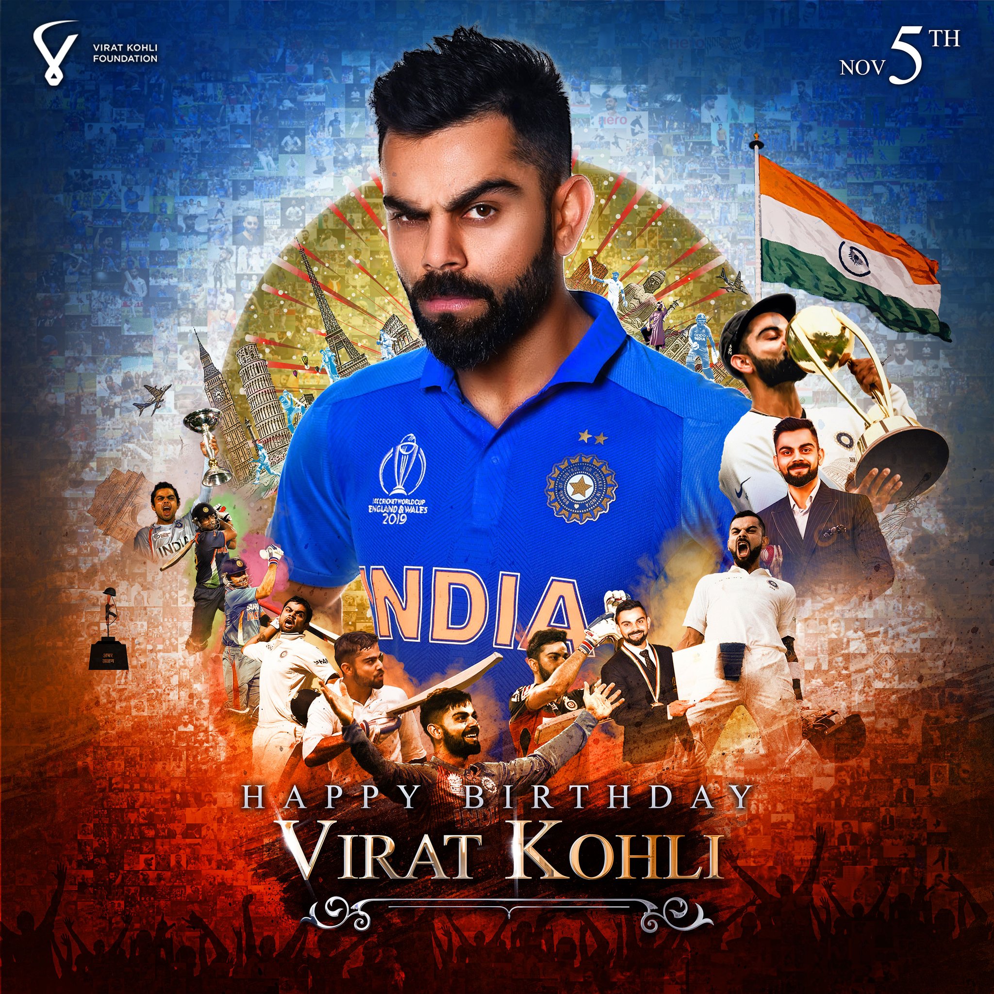 Wish you advance  happy birthday Virat Kohli on behalf of    