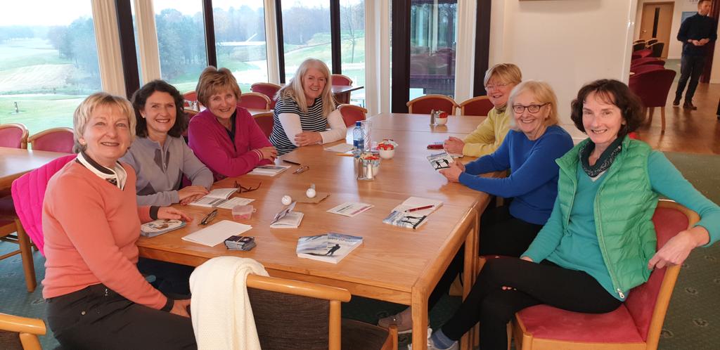 NewmacharGC's tweet photo. Ladies getting together for a Friday coffee morning &amp; rules of golf. Great fun learning all the do's &amp; dont's of this great game.
#LearnitLikeitLoveit #golfthefunway #hellogolf https://t.co/a2j4hgSJ2d