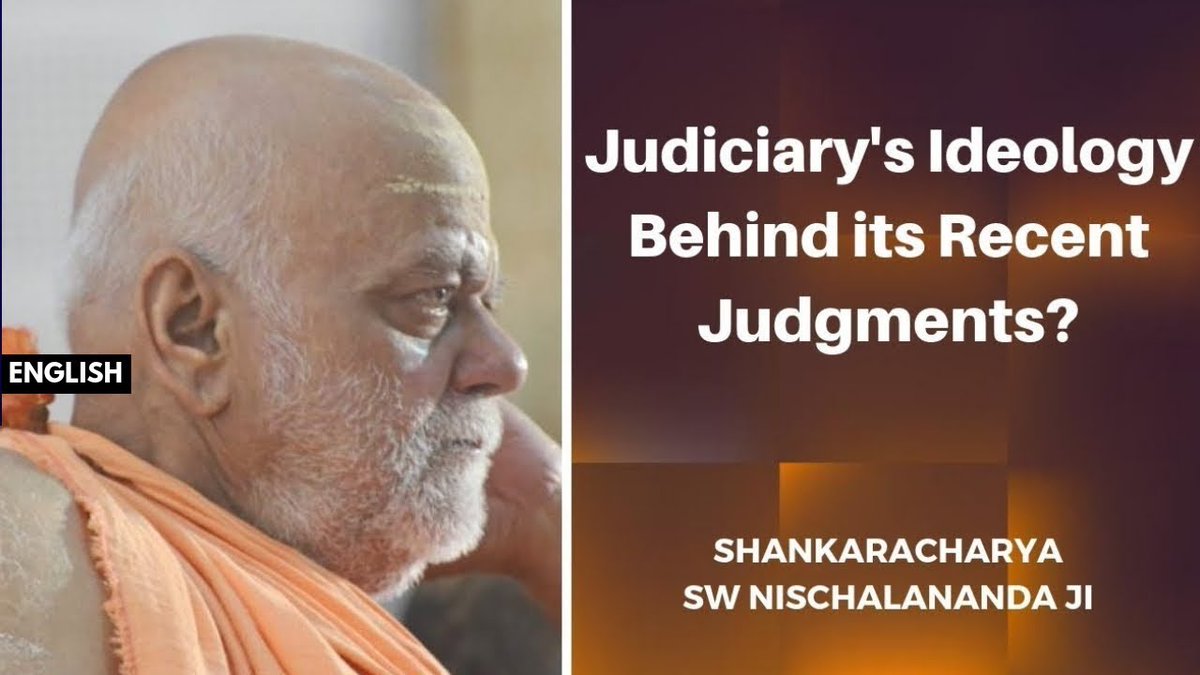 Judiciary's Ideology Behind its Recent Judgments?
Q&amp;A with Puri Shankaracharya ji

न्यायपालिका किस विचारधारा को आधार मानकर निर्णय दे रही है ? 

With ENGLISH Subtitles:  youtu.be/OaKOx2oHj04 
*
Donate: UPI: govardhanmath@allbank