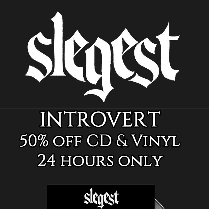 patriciathomas's tweet photo. Today's Dark Essence Records deal of the day is SLEGEST's "Introvert", so if you want to get either the CD or Vinyl, or both, at 50% you've got 24 hours to do it.  Get it or regret it. https://t.co/2h6h3f9yIo
@DarkEssenceRec @Slegest https://t.co/vhtFYPifkI