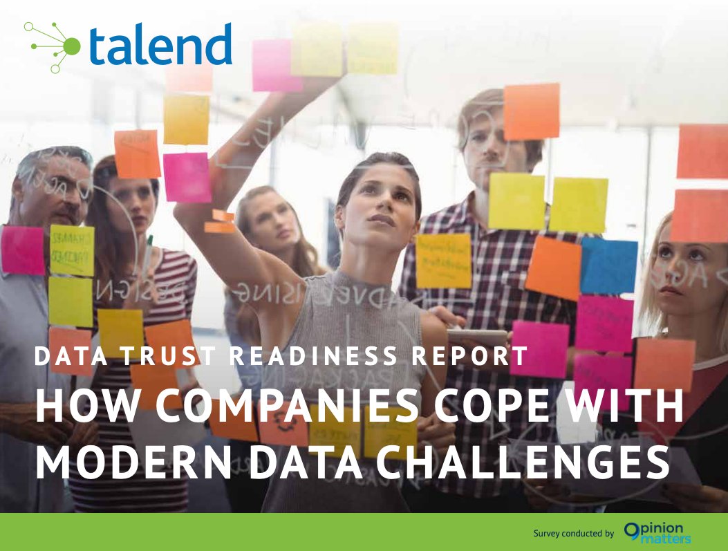 A new survey from @Talend shows most enterprises don't trust their #data. 

Download their Data Trust Readiness Report to uncover practical tips and best practices for boosting #DataIntegrity: bit.ly/2VqaKtK

#TalendInfluencer #DataQuality #DataGovernance