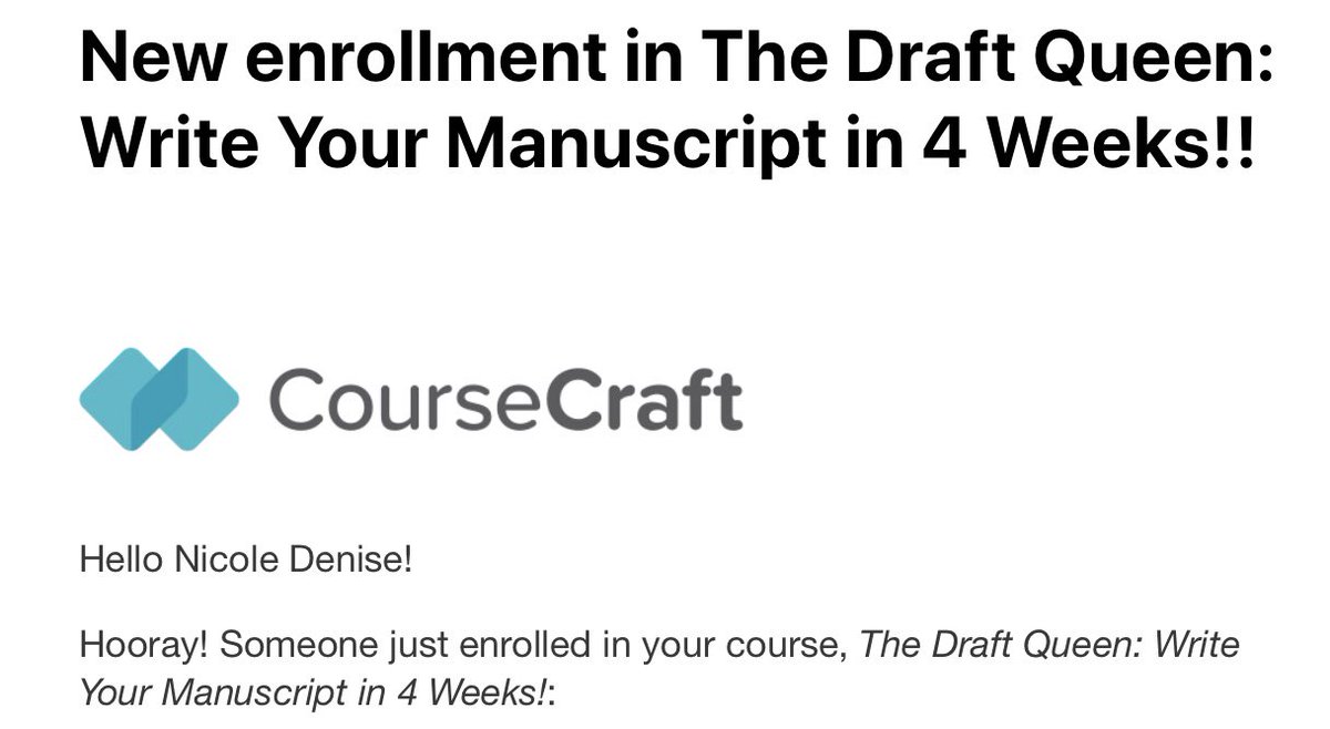 NDentMedia's tweet photo. I love getting these emails! 🤸🏾‍♀️🤓😩 I get so excited when another woman invests in writing and sharing her story with the world. ❤️❤️❤️ Should I extend my 40% off Halloween sale? Comment YES below. Enroll here: https://t.co/378T7MDe36

#draftqueen #writeyourstory #onlineclass https://t.co/rumNhWH81J