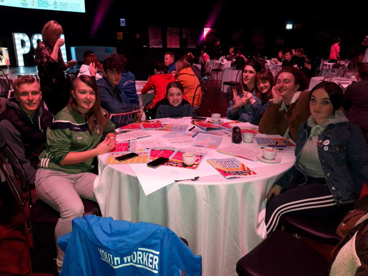 limerickyouth's tweet photo. Some of our members at today's @ywirl Positive Sexual Health Conference at the @MansionHouseDub 📣 #limyouth #lys #beboldbeheard #positivesexualhealth @LimClareETB @DCYAPress @GOSHHirl https://t.co/0I5fcHLNIa
