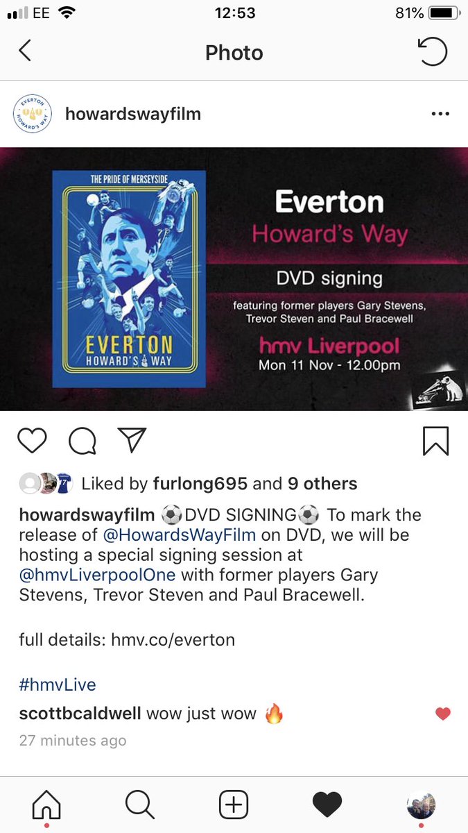 #DVD signing Nov 11 @hmvLiverpoolOne 
<a href="/TrevorSteven63/">Trevor Steven</a> #Stevens #Bracewell #UTFT #HowardsWayFilm
