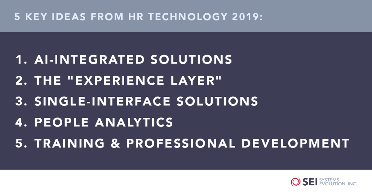 seiconsulting's tweet photo. SEI's @patrickdonegan relays 5 key insights from the 2019 #HRTechConference: https://t.co/VkKYofSZEr #SEIBlog #SEIInsight https://t.co/odv98omGrq