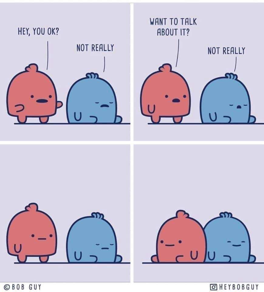 Sometimes this is counselling too.

(Apologies to the artist, I don't have your details to tag).

#counselling #bereavement #trauma #depression #sadness #helpfordepression #counsellinglondon #muswellhill #muswellhillcounselling #love #london #northlondon