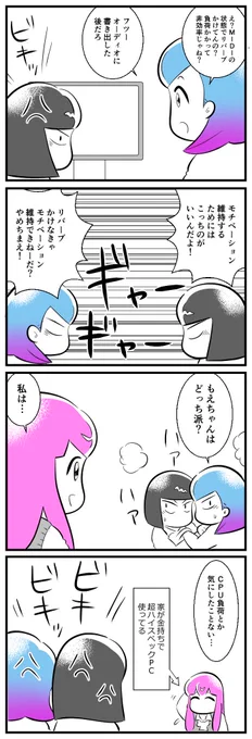 4コマ描きました。「負荷」 