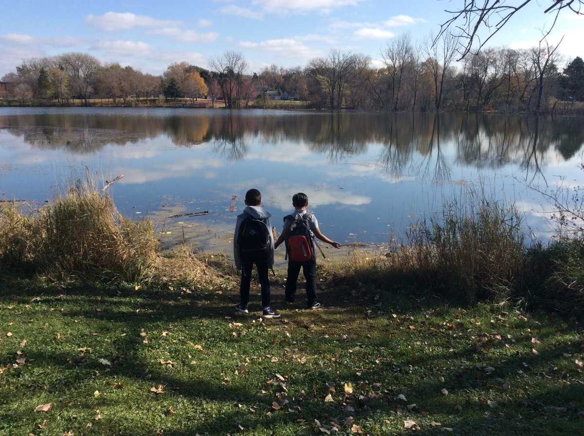 Our school forest is a dedicated portion of park land set aside for our students to be taught environmental learning in the city.  3rd graders were recently working together on a beautiful sunny afternoon.  <a href="/SPPS_News/">Saint Paul Public Schools</a>