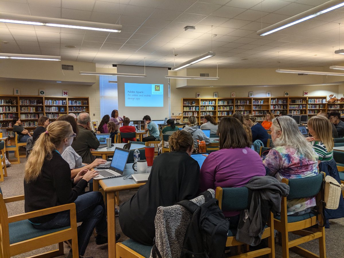 We are learning Adobe spark and Canva for Art Teachers today so that our posters and show programs can go Digital. Thanks Mrs Fitzpatrick and Dr. Hoke for teaching us!

Go team Arts!
<a href="/NewHanoverCoSch/">New Hanover County Schools</a> 
<a href="/BrinsonDawn/">Dawn Brinson</a> <a href="/LaChawnSmith/">LaChawn Smith</a> <a href="/EDUALOB1/">Al O'Briant</a> <a href="/EDUALOB1/">Al O'Briant</a>