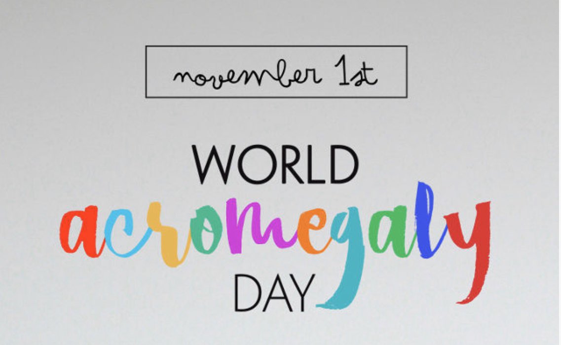 ENDOofTomorrow's tweet image. It’s acromegaly awareness day! 
“Alone we are rare but together we are strong” #WorldAcromegalyDay #acromegaly #1stofNovember #Pituitary #endocrinology #EndoTwitter