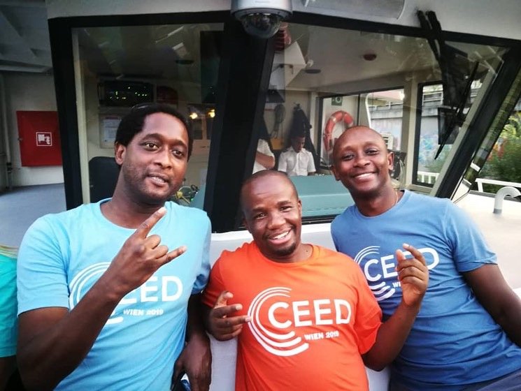 CeedTanzania's tweet photo. A little #FlashbackFriday to when the team was in Vienna for the 2019, impact hub conference. 
To all the entrepreneurs out there, the #CEEDTanzaniaTeam would like to wish you all a great weekend!
#impacthub
#ceedinvienna
#Jifunzenaceed
#Growwithceed
#Learnwithceed
#ceedtanzania https://t.co/lwPYnZCxXa