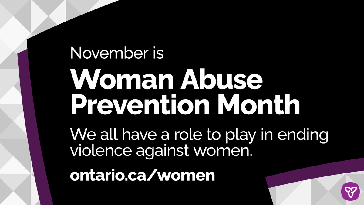 WomenON's tweet photo. November is Woman Abuse Prevention Month. It is every woman’s fundamental right to live in safety and security – free from the threat of violence. Follow our channel this month and help us raise awareness. #WAPM #endVAW https://t.co/SR3Pqmbid4 https://t.co/mjrnHevFEk