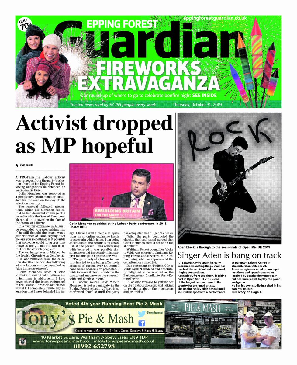 Turn to freetime for our round up of the best fireworks displays around, only in this weeks Epping Forest Guardian #eppingforestguardian #fireworks #fireworksdisplays