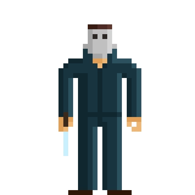 Michael Myers
#MichaelMyers #PixelHeroes #Halloween #JohnCarpenter #Movie #Fanart #DebraHill #NickCastle #TonyMoran #DickWarlock #GeorgeWilbur #donaldshanks #chrisdurand #BradLoree #TylerMane #DaegFaerch #chasewrightvanek #JamesJudeCourtney #TheBoogieman #pixelart #pixel