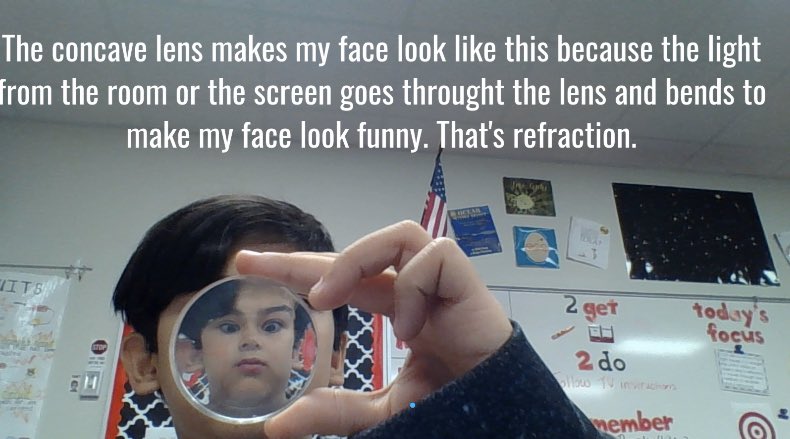 I love our properties of light activities! Especially when it falls on Halloween week so we can make creepy refraction pictures on <a href="/Seesaw/">Seesaw</a>. 🙌 #fortconchoiuniversity