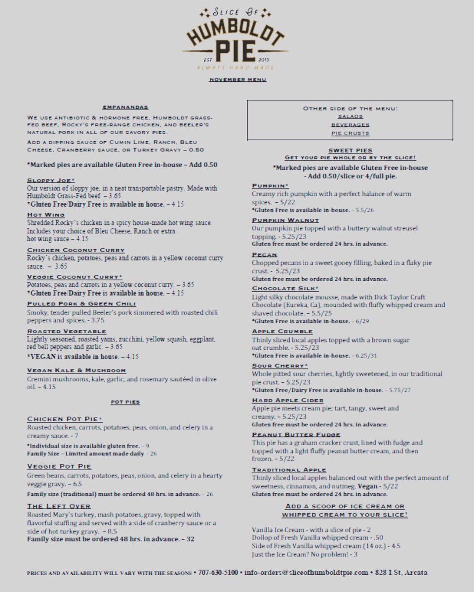 New menu is starting today!!