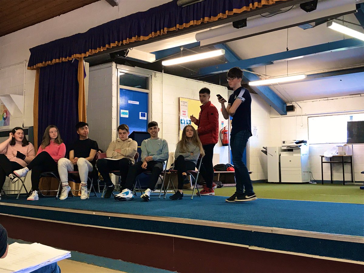 ciaranreade's tweet photo. It’s all starting to come together now!! A great team effort from our musical leads learning dialogue, with just over three weeks til showtime 🎬🎭 @stjosephsrush @ceist1 #TYinRush #TYMusical2019 #wellbeing #seriouslyelle #lawschool #harvard #goodfun 👩🏼🎓📚👩🏼⚖️👨🏼⚖️ https://t.co/onrHqOvjBb