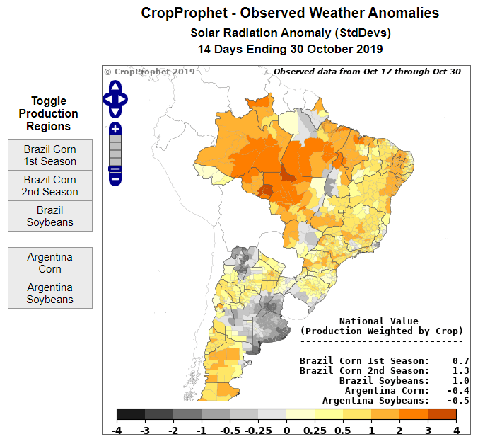 worldagweather's tweet photo. For those following South American crop weather, @CropProphet has released an excellent tool for Brazil &amp; Argentina monitoring - including ECMWF forecasts and multiple crop-relevant weather variables #OATT #AgWeather https://t.co/5znXc1WdEF https://t.co/TpHkLVG0cZ