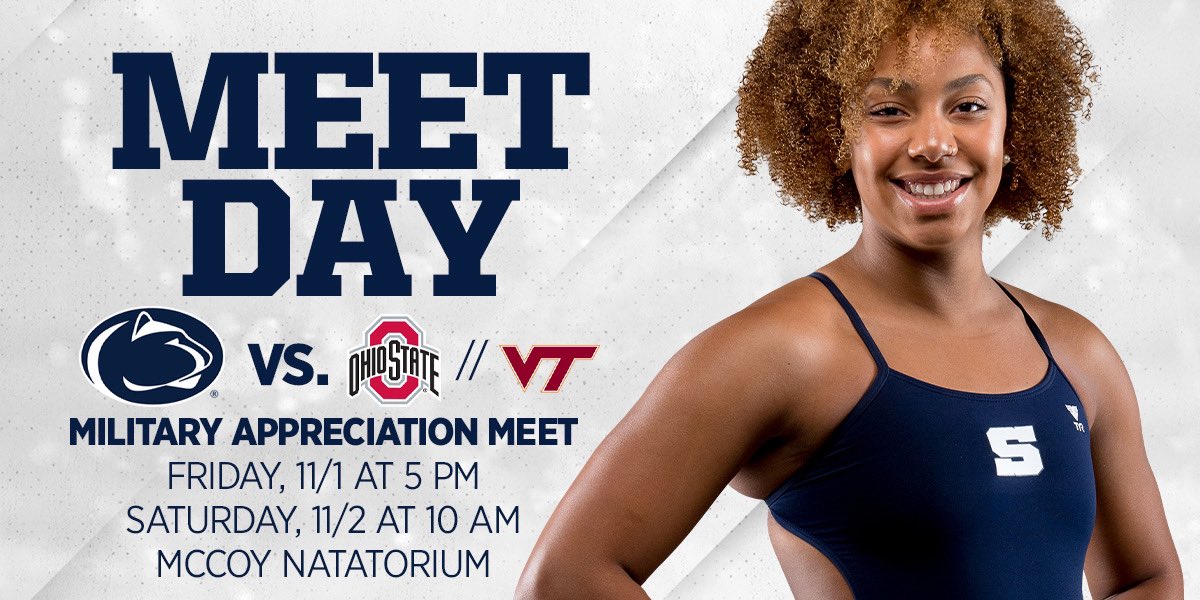 PennStateSWIM's tweet photo. Today is the day! Come join us in McCoy Natatorium! https://t.co/XnyEIdQ3uD