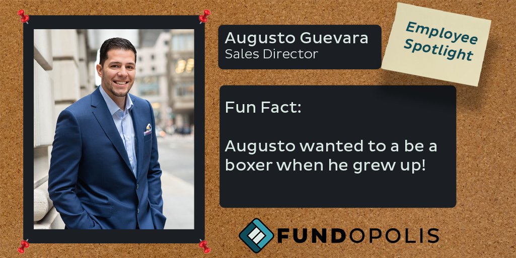 HelloFundopolis's tweet photo. This week's employee spotlight!  #Fundopolis #employeespotlight #TGIF #equitycrowdfunding https://t.co/mpXbTj8RIF