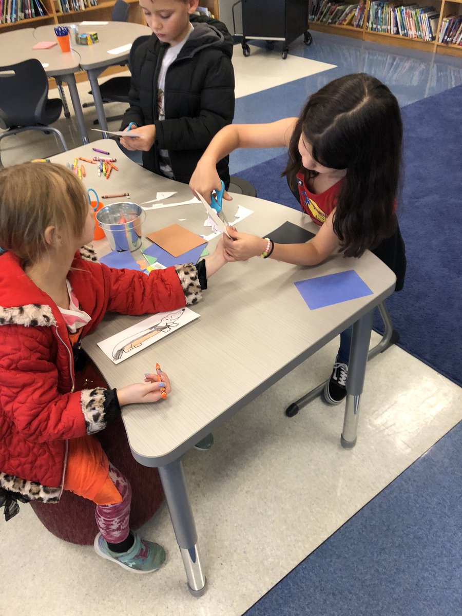 HHE_Library's tweet photo. Halloweener costumes with 2nd grade. What would@your Halloweener be? A snake? Harry Potter? Remember his shape! @bisdhhe #huskypride #birdvillelibraries https://t.co/GSe4EEYSnW