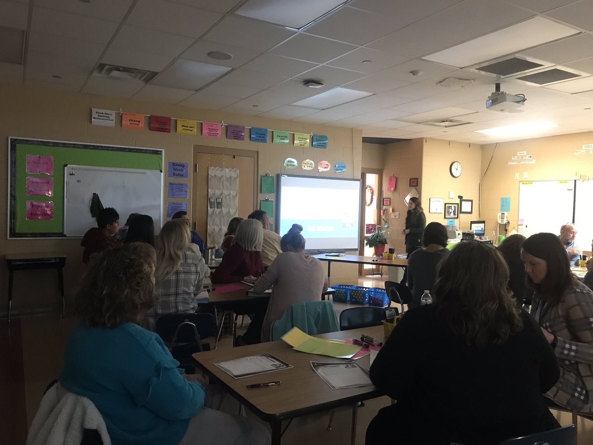 <a href="/WestViewVols/">West_View_School</a> teacher Tara Thompson teaching <a href="/SCESWildcats/">South Central School</a> and <a href="/GrandviewES/">Grandview School</a> teachers about Kagan Structures today. Great PD day for our teachers. <a href="/WCDE_TN/">WashingtonCoSch TN</a>