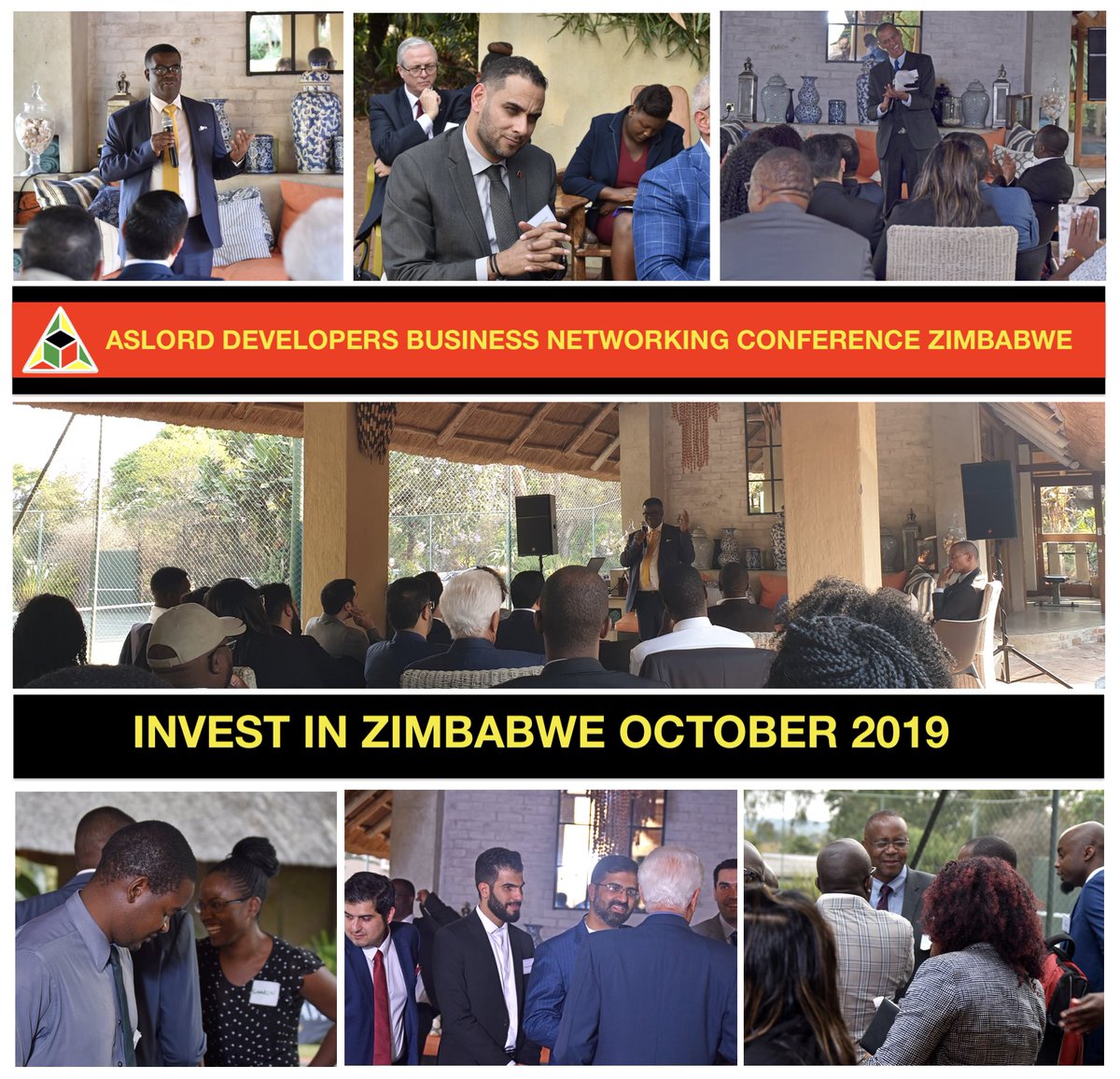 AslordDeveloprs's tweet image. Aslord hosted business networking conference focused on #investzimbabwe #businesszimbabwe. The event 8-11 Oct was a great success with the Minister for Energy Honourable Mr Fortune Chasi amongst others being in attendance.