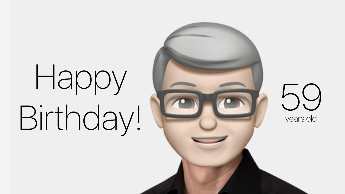 AppleTerminal's tweet image. Happy 59th birthday @tim_cook!