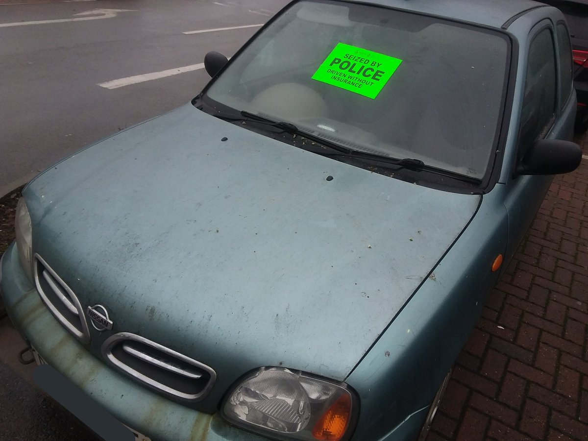 NSRAPT's tweet photo. Stopped just now on the outskirts of #Ipswich was this vehicle. The #insurance policy had been cancelled for non-payment of the monthly direct debit. Driver reported and vehicle #seized #Pc1202 #Pc148 https://t.co/0qvoYmJNWp