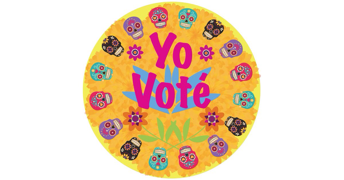 Today, 🗽NYers can honor their ancestors and say #IVotedEarly✅ on 👨‍👩‍👧‍👦👴👵#DiaDeLosMuertos💀🥐☕! Find your #EarlyVoting site, cast a ballot🗳️, make this sticker your profile pic, or post it to spread the word.

How to #VoteEarlyNY👇
ow.ly/BD8W50wYkfp