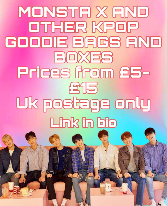 KPopGoodieBoxes's tweet photo. MONSTA X AND OTHER KPOP GROUP GOODIE BAGS uk postage only #monstax #kpop #kpopuk #MONSTAXWONHO #WONHOCOMEBACK https://t.co/hg0ghkK7mN