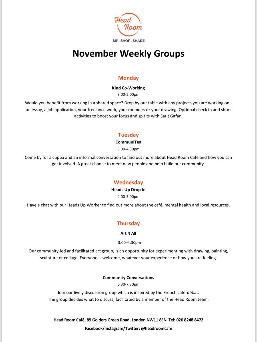 Head Room Cafe tweet media