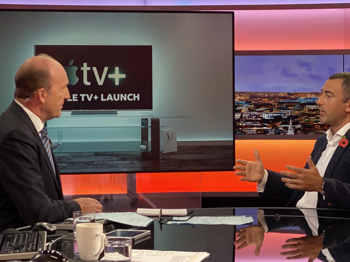paolopescatore's tweet photo. Really enjoyed opening this morning’s #bbcworklife show discussing the online video streaming war and the arrival of Apple TV Plus with @VFritzNews &amp; @bbcdavideades Thanks for having me on the programme @BBCWorld https://t.co/HjG7tZi8II