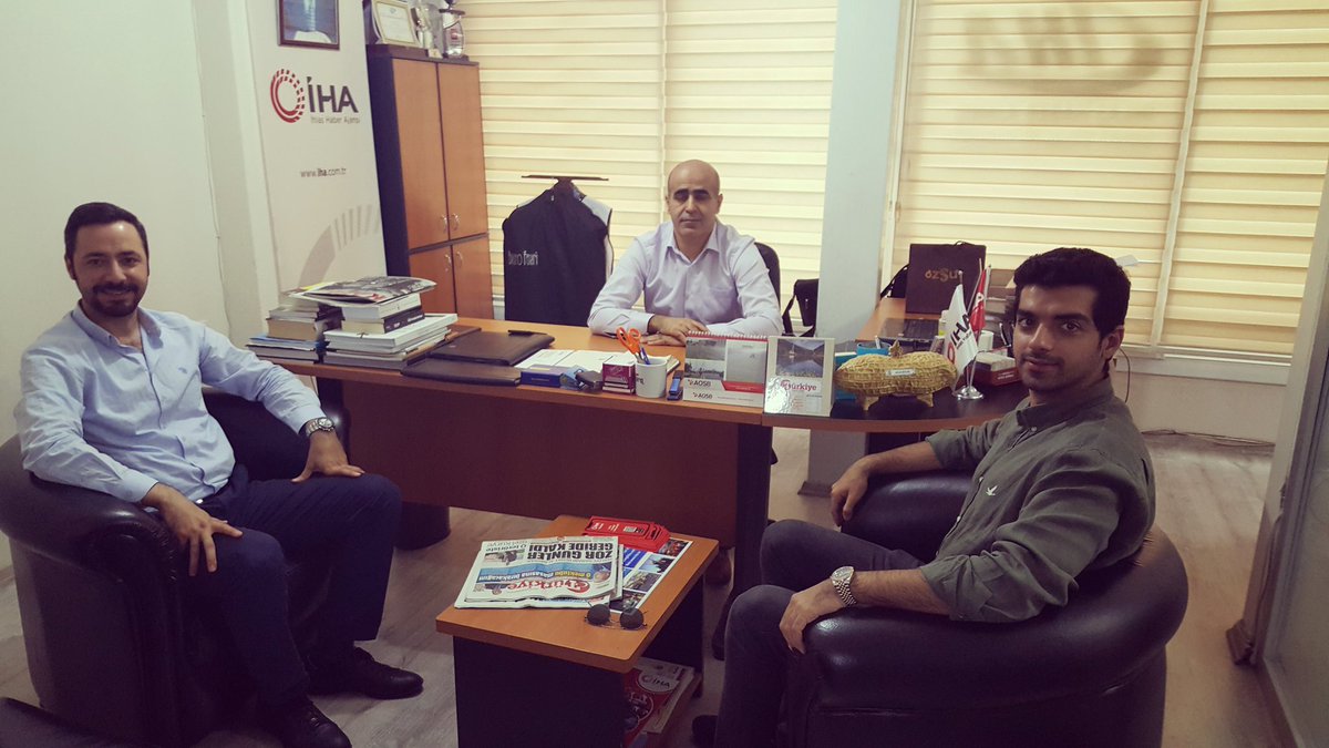 İhlas Haber Ajansı (İHA) Bölge Müdürü Adnan KULAK'ı ziyaret ettik. Önümüzdeki süreçte gerçekleştireceğimiz faaliyetler hakkında kendilerine bilgi verdik.