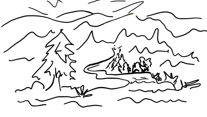 my mom drew something on my tablet and i colored it 