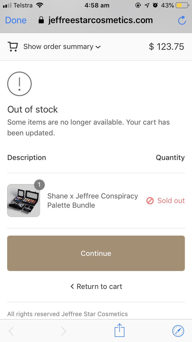 laylaajxde's tweet photo. @shanedawson im so angry. Not at you. At the world. Like i waited until 5am and was so excited and then i get this email and this. And like everything that was in my cart is sold out. Im very proud of you though. ❤️💔😭 https://t.co/gvj3F2htUJ