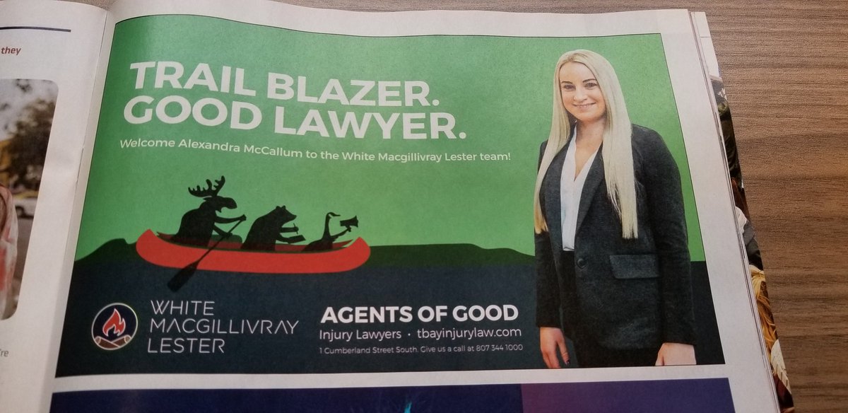 WMLInjuryLaw's tweet photo. Our newest lawyer Alexandra McCallum in this month's @thewalleye #AgentsofGood https://t.co/HwqMArGBWR