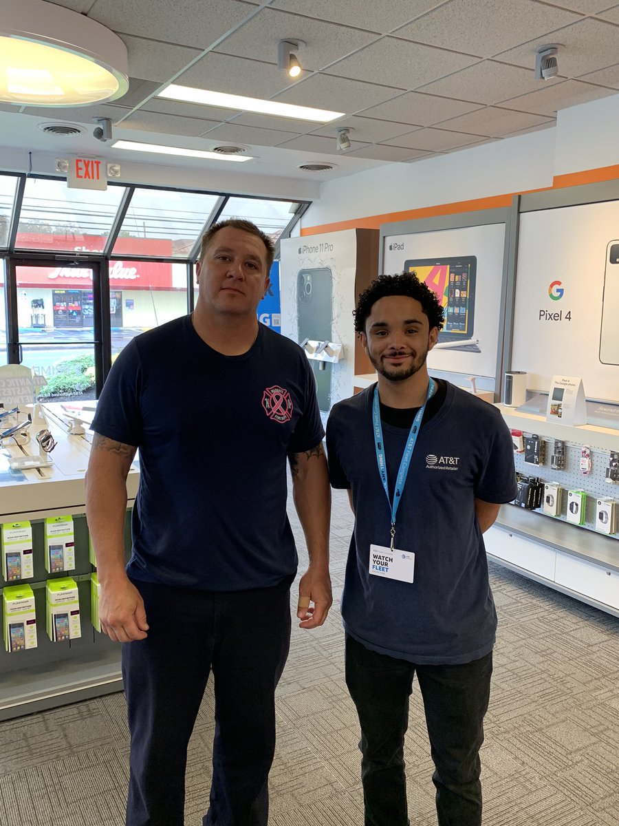 Stopped in to visit the Somers Point, NJ PRIME store today!  Great conversation with Shane about growing the business. While I was there he was able to get a local firefighter from Margate FD switched over from Verizon and setup with #FirstNet #FieldMarketingNation #attemployee