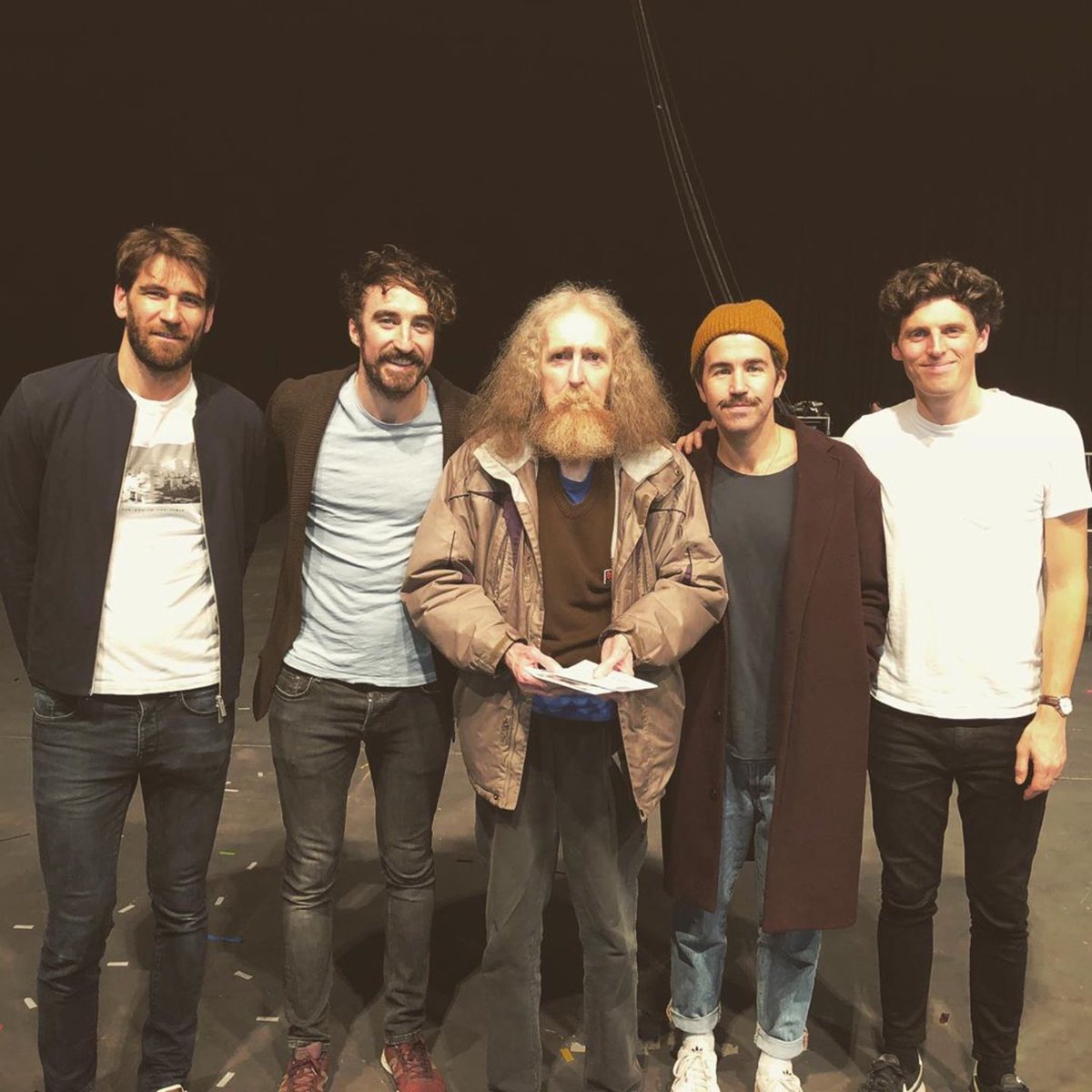 TheCoronas's tweet photo. 12 years ago we did our first ever proper gig outside Dublin in Cleere’s in Kilkenny. No one came. Except this legend. We performed the gig to just Eoin and our sound engineer. Eoin stayed around after, told us he loved the show and that we were destined for bigger things. https://t.co/p7blMUPB0q