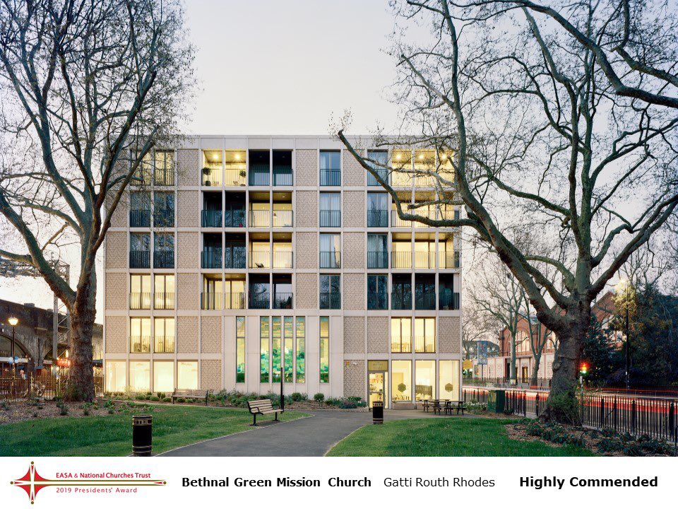 Congratulations to @grr_arch for receiving high commendation for their work at Bethnal Green Mission Church in the 2019 @easanet & @NatChurchTrust Presidents’ award