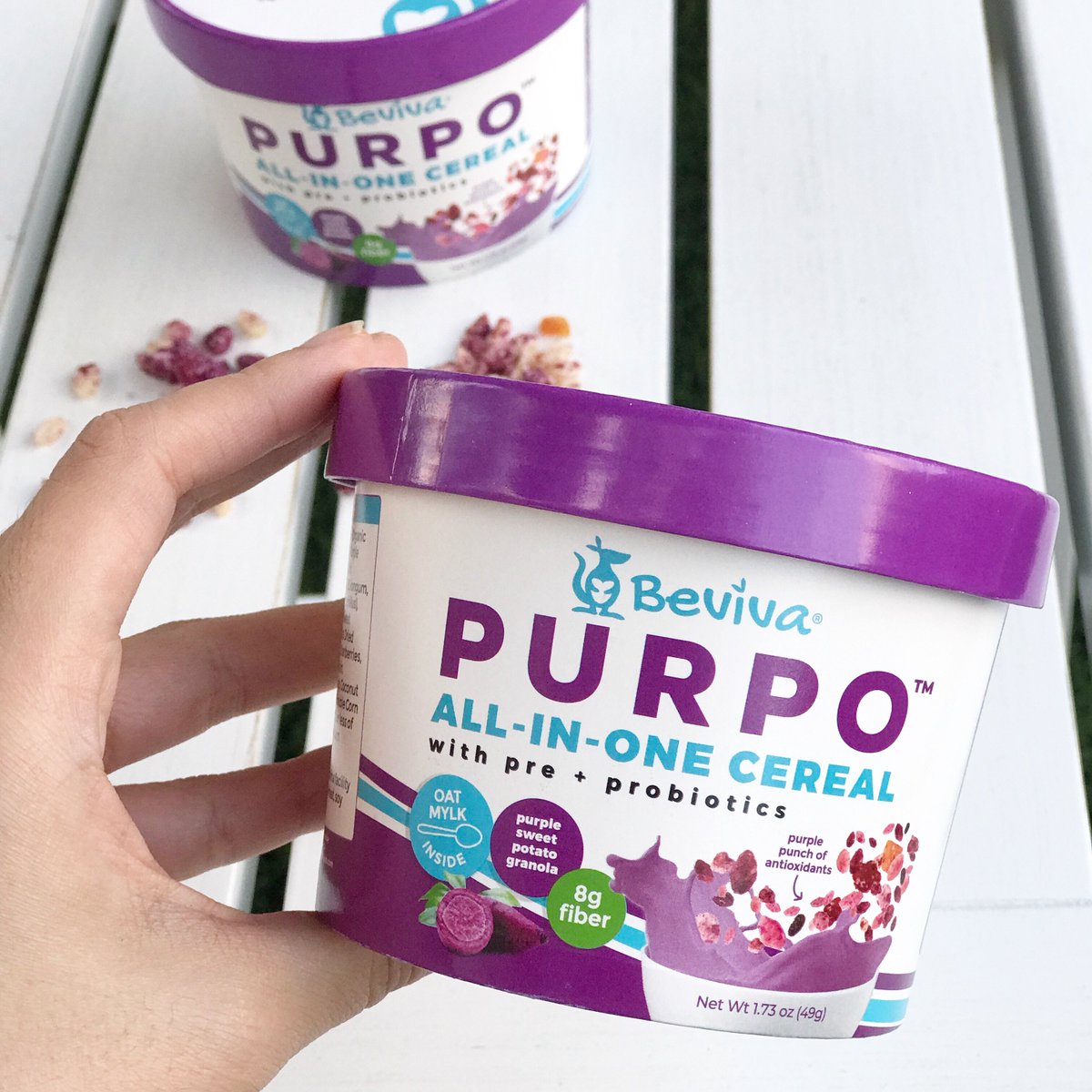 Bevivafoods's tweet photo. What better way to celebrate #WorldVeganDay with a cup of PURPO cereal! Grab yours today on our Amazon store 🎉🎉🎉 

#beviva #bevivafoods #vegan #veganfoodie #shoplocal #supportsmallbusiness #diaryfree #glutenfree #womenowned https://t.co/iztB3CirNO