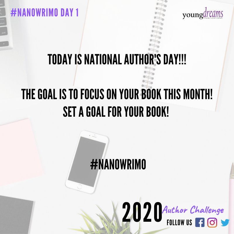 youngdreamsbig's tweet photo. #NaNoWriMo2019 #nationalauthorsday https://t.co/KSnWJZrsbY